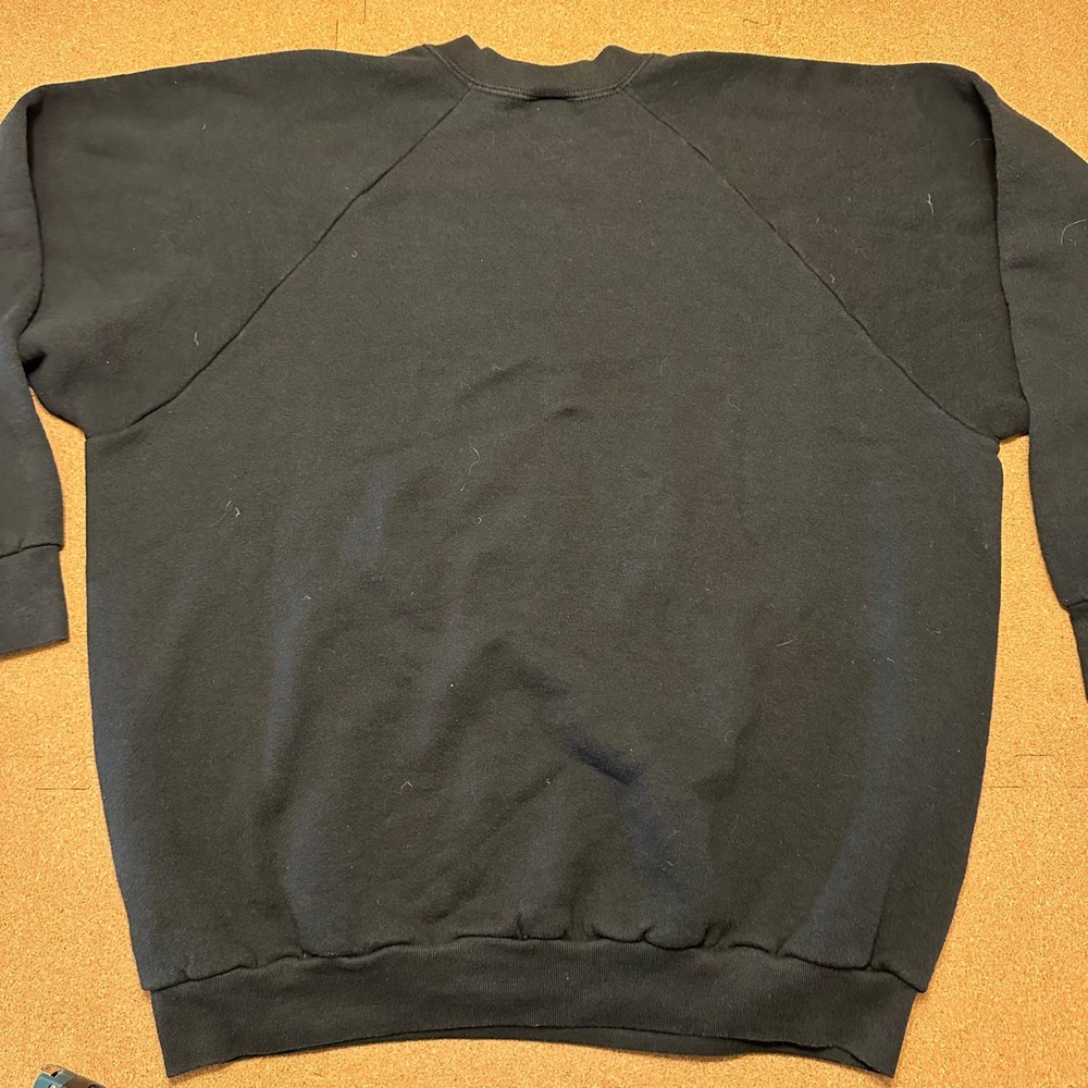 Fruit of the Loom Sweatshirt Womens XL Black US Army Reserve Vintage Raglan USA - Picture 7 of 7